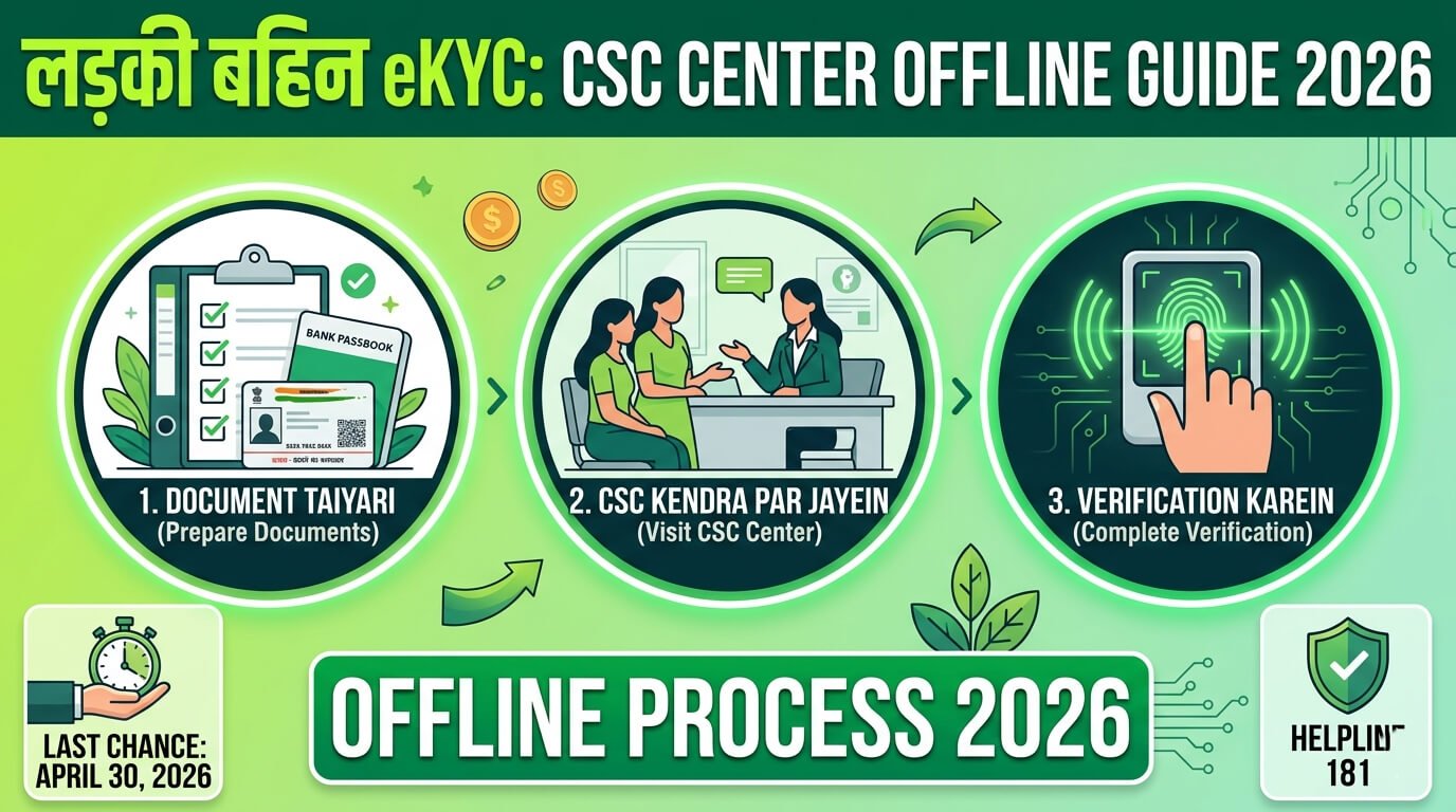ladki-bahin-ekyc-csc-center-offline-guide-2026
